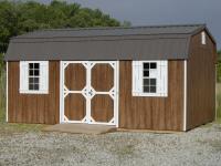 12x20 Dutch Barn Storage Shed with Space Saver/Workshop Shelving Package Inside