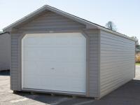 12x24 Peak Garage with Graphite Grey Vinyl Siding at Pine Creek Structures