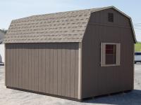 10x14 Highwall Barn Style Storage Shed with Window in Back