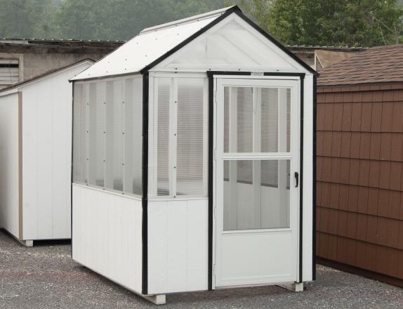 6x8 Greenhouse with white and black colors