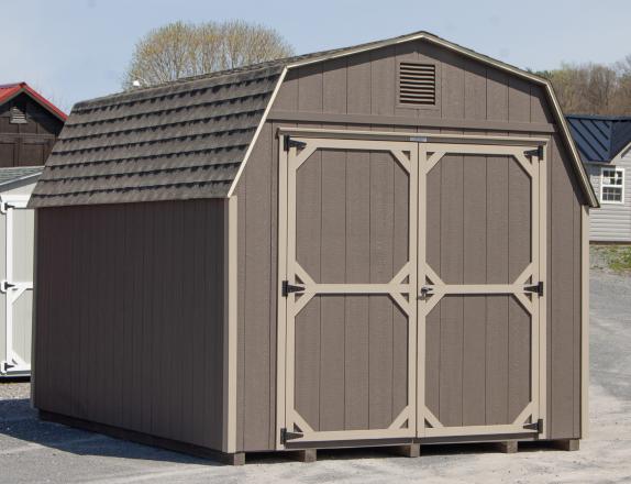 10x14 Highwall Barn Style Storage Shed with XL Double Doors