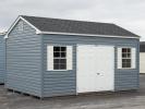 12x16 Peak Style Storage Shed with Vinyl Siding from Pine Creek Structures