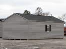 14x28 Peak Style One-Car Garage with Vinyl Siding at Pine Creek Structures
