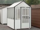 6x8 Greenhouse with white and black colors